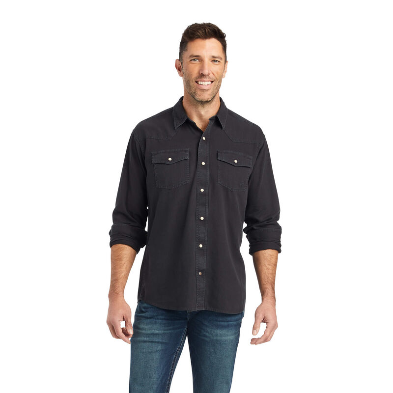 Ariat Hemden Herren - Jurlington Retro Fit Schwarz ( AQOTH-1765 )